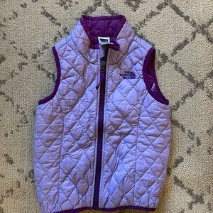 The North Face Purple Quilted Vest- Toddler size 5